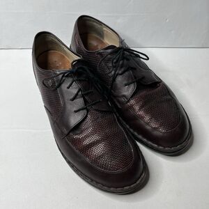 Finn Comfort Classic Brown Burgundy Leather Oxford Comfort Shoes Men’s Size 12